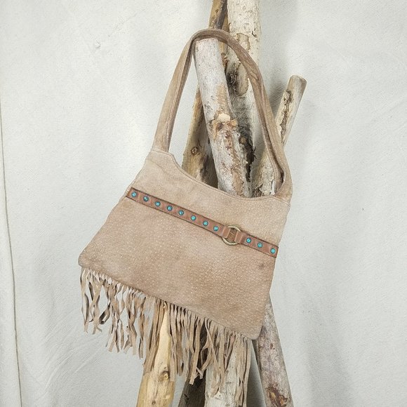 Fashion Express Handbags - Small fringe bohemian hand bag